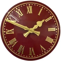 Barnsley Outdoor Clock Service red dial